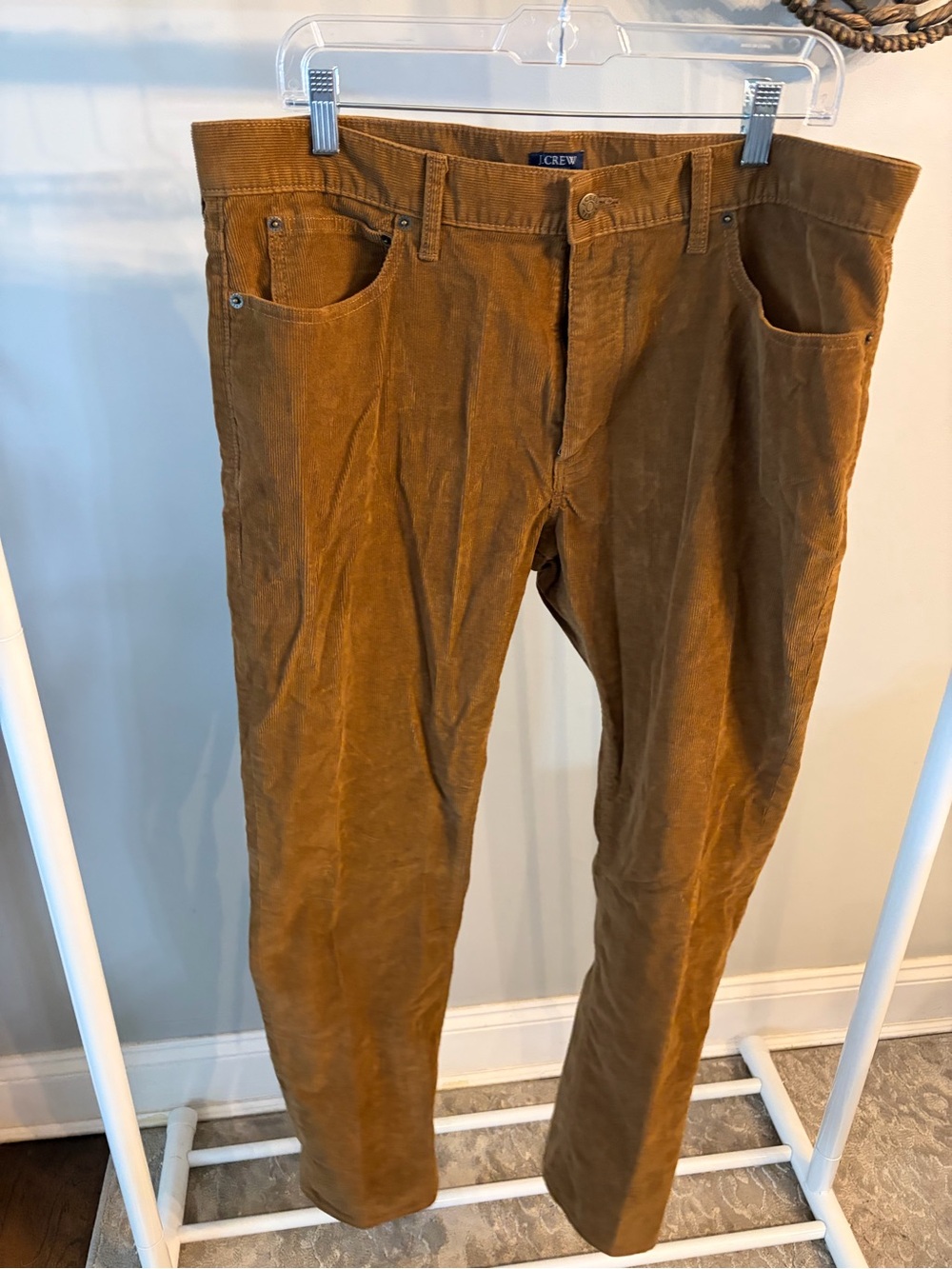 J. Crew Men's Corduroy Pants in Camel Brown 36x30
